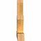 Ekena Millwork Saratoga Rough Sawn Timber Gable Bracket, Western Red Cedar, 84"W x 38"H x 6"D x 6"F, 11/12 Pitch GBW084X38X0606SAR00RWR - alternate 2